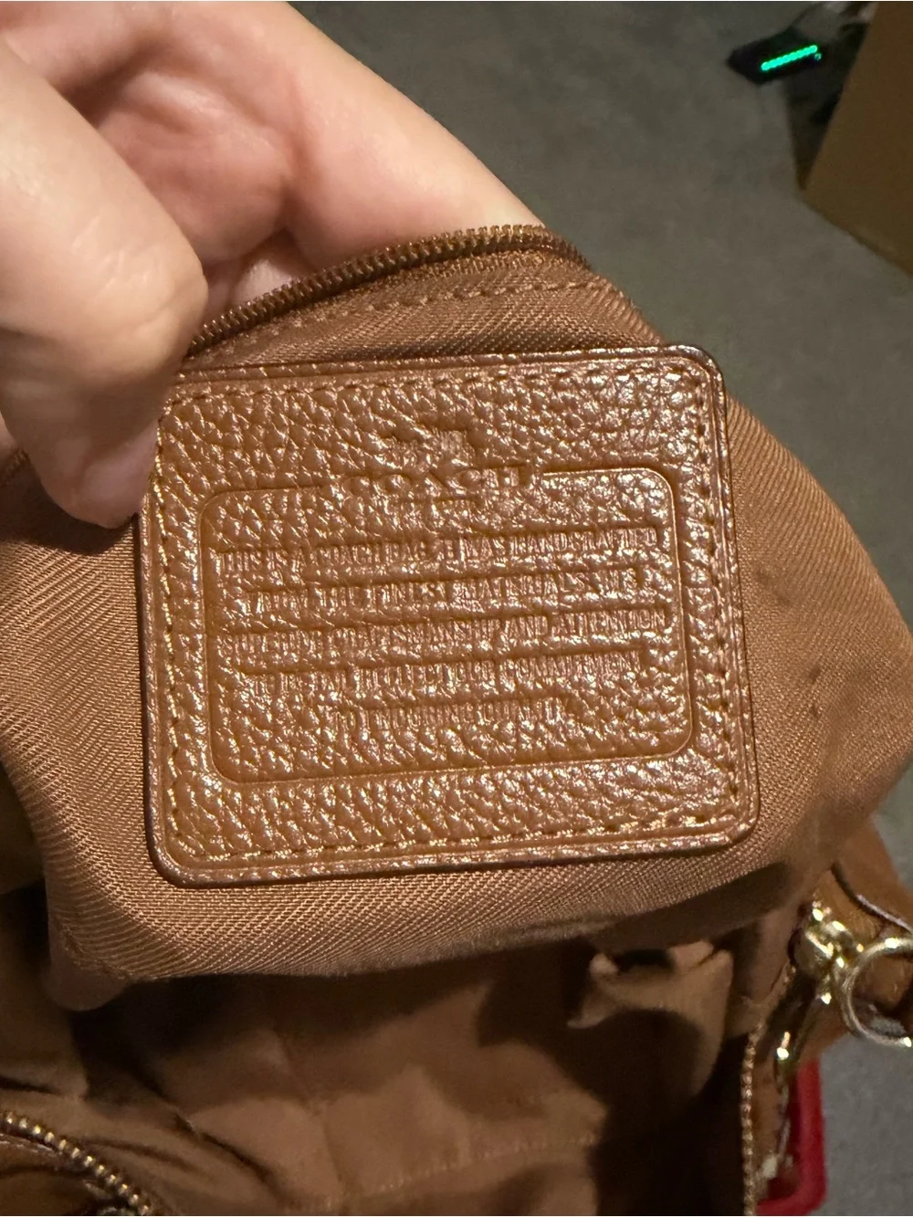 Coach Tote Bag with Gold Hardware